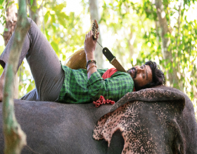 Intriguing Poster Of Vishnu Vishal In Aranya Out
