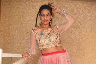 Manjusha at Pressure Cooker Movie Pre Release Event