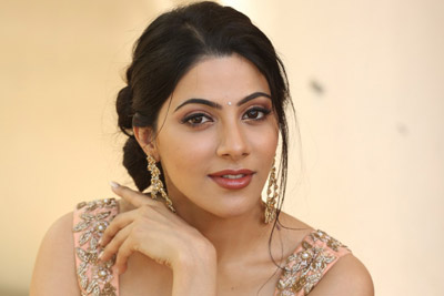 Nikki Tamboli at Title Launch Pressmeet By Thippara Meesam Team