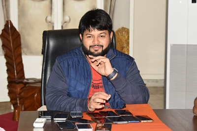 Thaman Stills at Interview For Aravinda Sametha