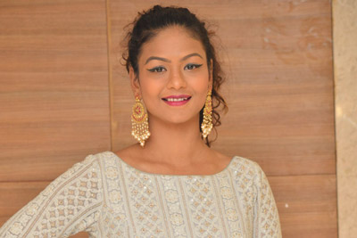 Aditi Myakal Stills at 24 Kisses Movie Pre Release Event