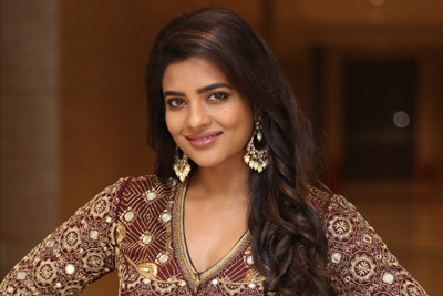 Aishwarya Rajesh stills At World Famous Lover Pre Release Event