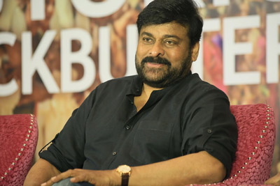 Chiranjeevi at Syeraa Movie Team Success Meet