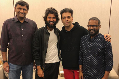 Karan Johar Team Met Dear Comrade Team