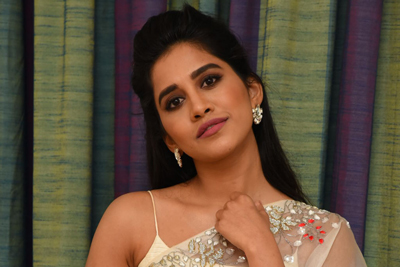 Nabha Natesh at Ismart Shankar Team In Promotions