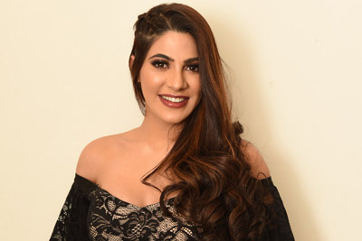 Nikki Tamboli at Chikati Gadilo Chithakottudu Pre Release