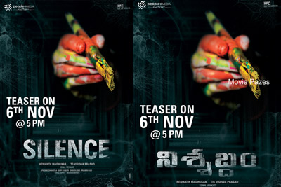 Nishabdham Teaser is all set to Release on 6th Nov