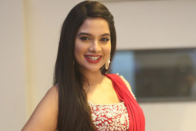 Tanya Hope Stills At Disco Raja Pre Release Event
