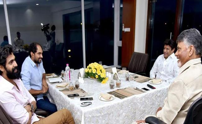 Krish, Balakrishna and Rana Met CBN for NTR  Biopic